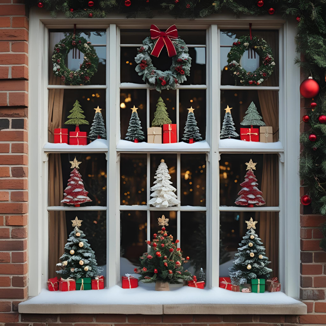 Kerst raamdecoratie
