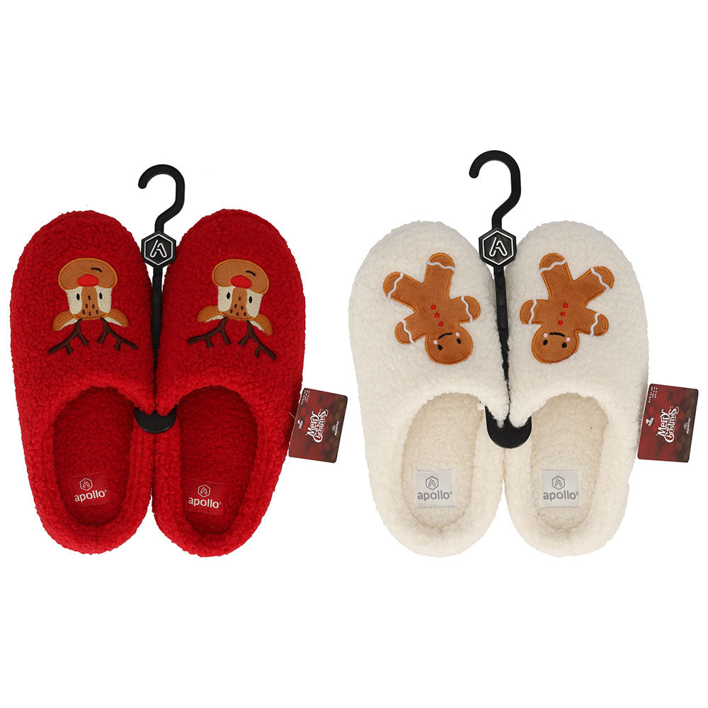 apollo ladies x-mas home slippers 39/40 combi a ass 1
