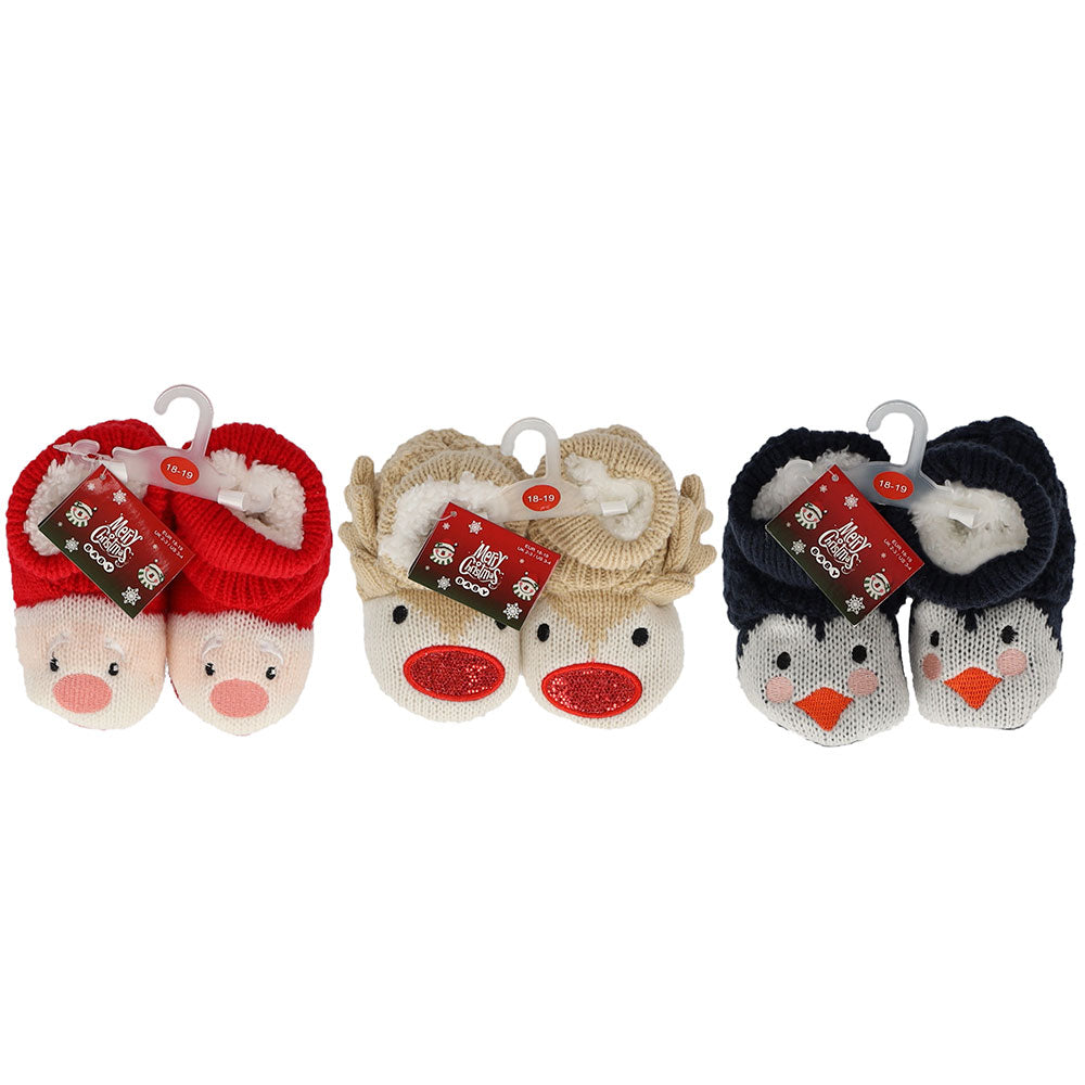 apollo babies knitted booties x-mas 20/21 combi a ass 1