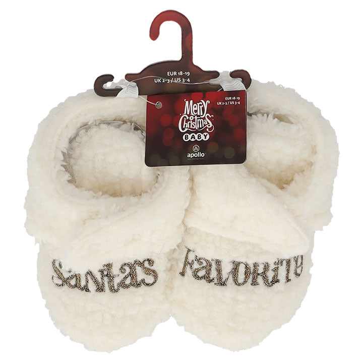 apollo babies knitted booties teddy x-mas 20/21 combi b ass 1