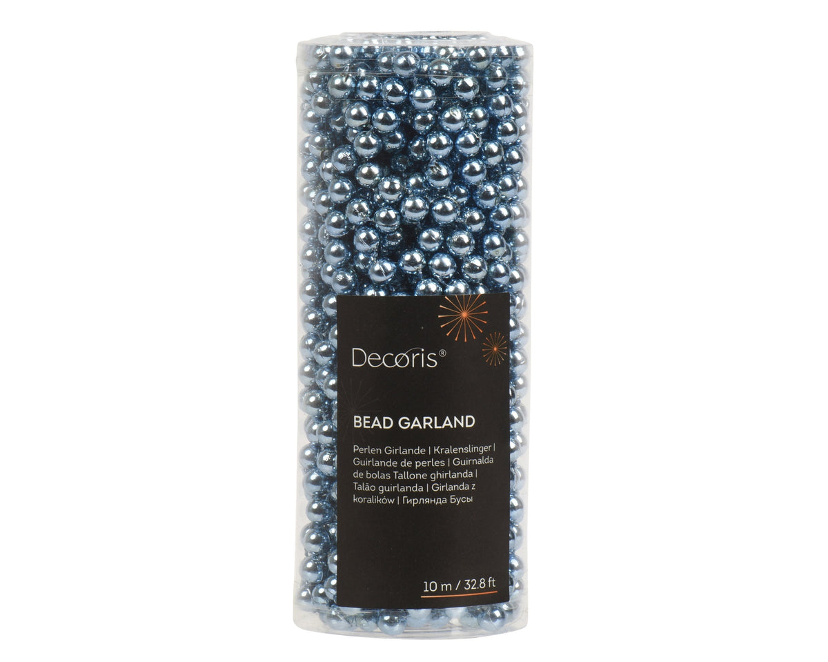 kralenslinger polystyreen shiny ochtend blauw d.0.8cm x l.1000cm