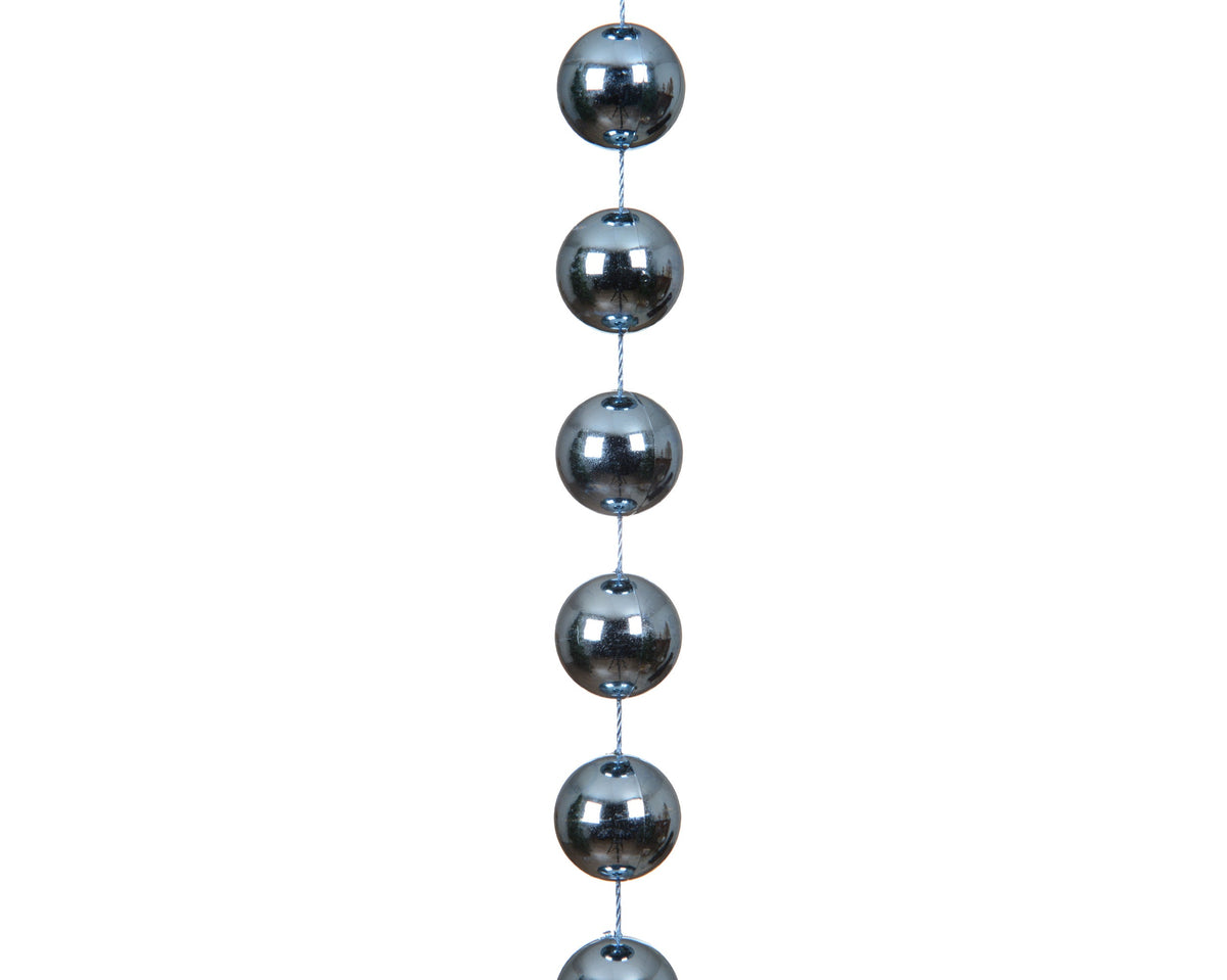 kralenslinger xxl polystyreen shiny ochtend blauw d.2cm x l.270cm