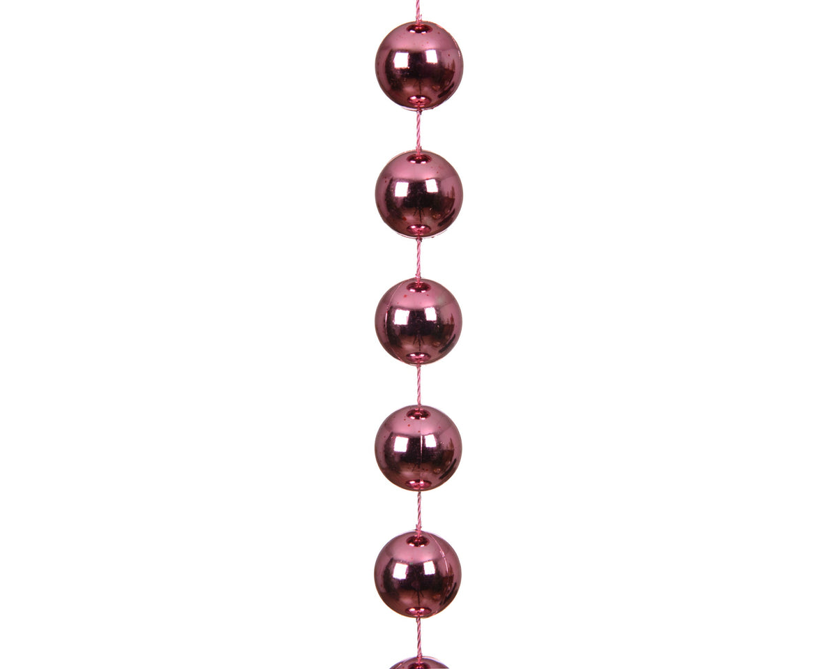 kralenslinger xxl polystyreen shiny bloesem roze d.2cm x l.270cm