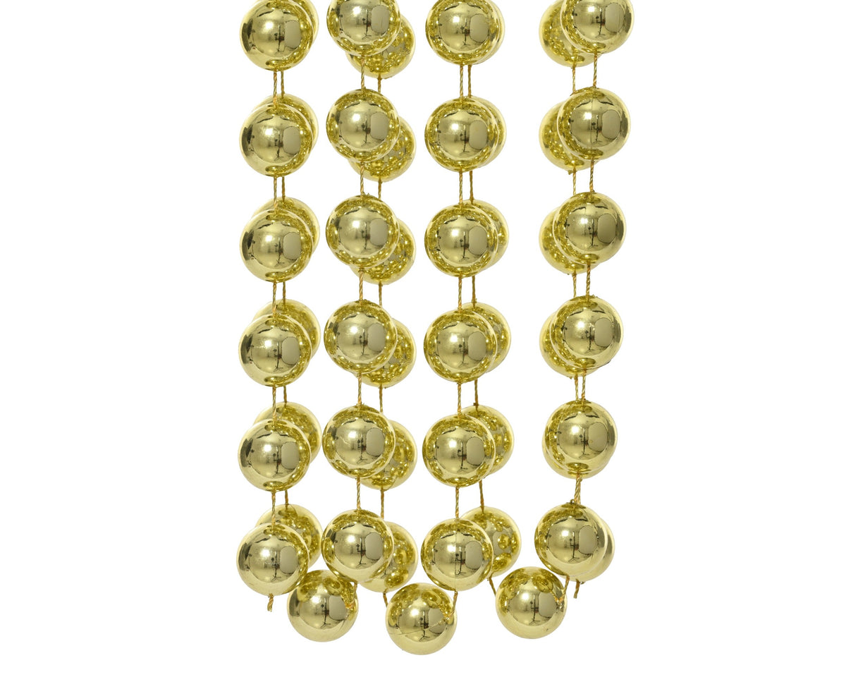 kralenslinger xxl polystyreen shiny licht goud d.2cm x l.270cm
