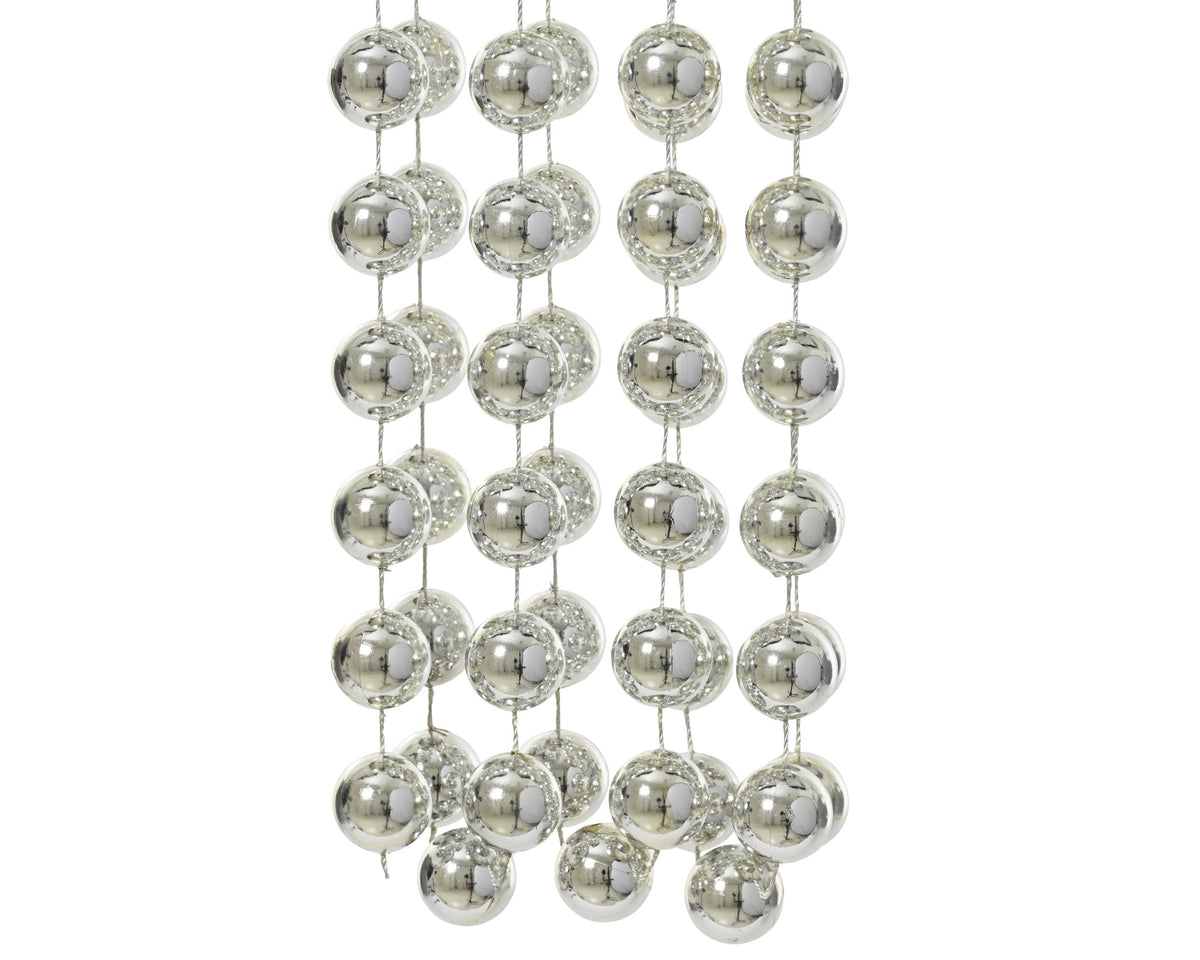 kralenslinger xxl polystyreen shiny zilver d.2cm x l.270cm