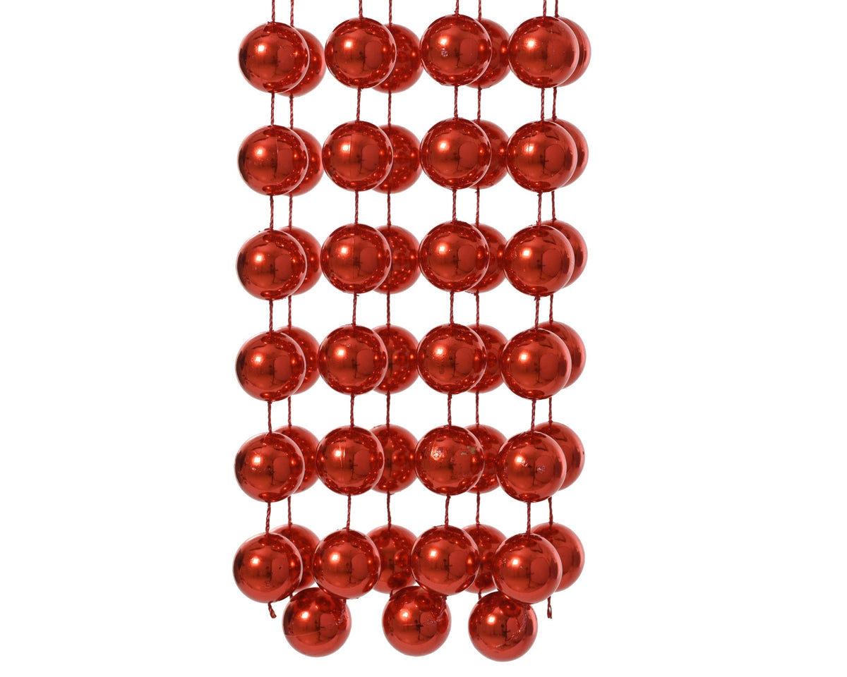 kralenslinger xxl polystyreen shiny kerstrood d.2cm x l.270cm