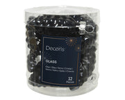 dennenappel glas shiny, matt mix zwart d.2.5cm x h.6cm