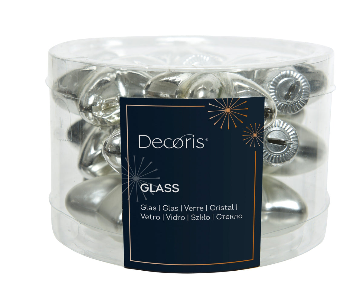 ster glas shiny,matt mix zilver l.2cm x w.4.5cm x h.4cm