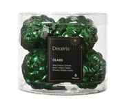 dennenappel glas shiny - matt mix jolly groen d.5cm x h.7cm