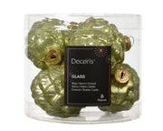 dennenappel glas enamel - matt mix warm pistache d.5cm x h.7cm