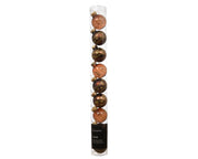 kerstballen glas transparent shiny - matt - shiny 3ass espresso d.3cm