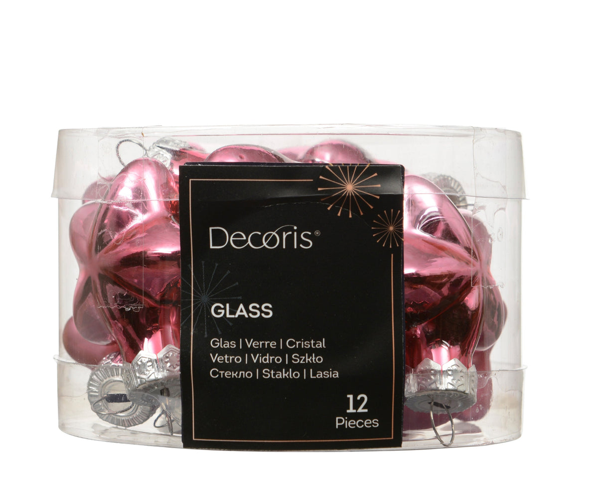 ster glas shiny - matt mix bloesem roze l.2cm x w.4.5cm x h.4cm