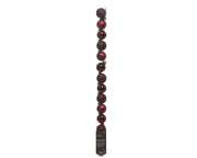 kerstballen polystyreen shiny, matt, glitter mix ossenbloed d.3cm koker a 14 stuks