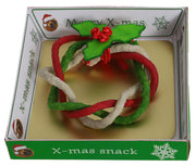 kerstkrans in blisterdoos rd/grn/wit