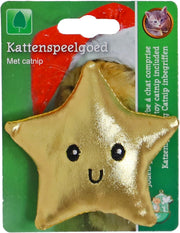 kerstster + catnip goud 10cm