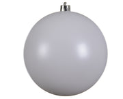 kerstballen polystyreen matt winterwit d.14cm