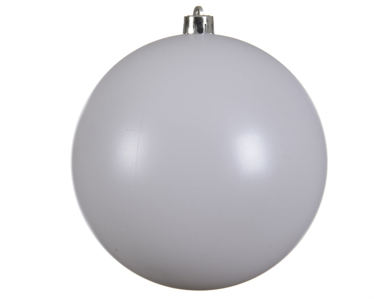 kerstballen polystyreen matt winterwit d.14cm