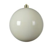 kerstballen polystyreen shiny wolwit d.20cm