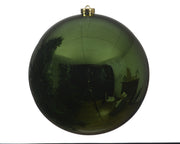 kerstballen polystyreen shiny dennengroen d.20cm