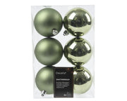 kerstballen polystyreen sh, mt mix rosemarijn d.8cm koker a 6 stuks