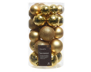 kerstballlen shatterproof mixtube a 30 licht goud
