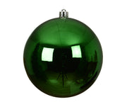 kerstballen polystyreen shiny jolly groen d.14cm