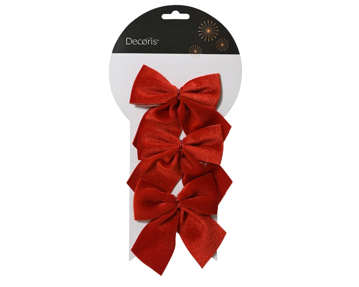 strik polyester kerstrood l.1cm x w.9cm x h.10cm