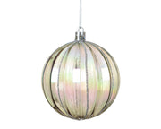 bal op draad pp bauble polystyrene groen/colour changing d.8cm
