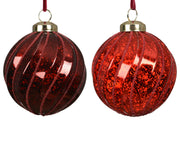kerstballen polystyreen shiny,mercury beads 2col ass assortie d.8cm