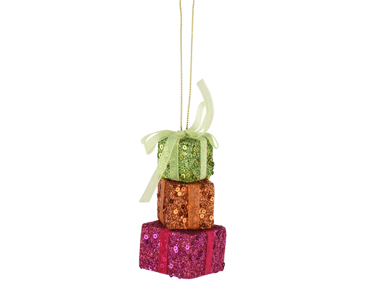 giftbox foam glitter bow multi l.4.7cm x w.4.1cm x h.9.4cm