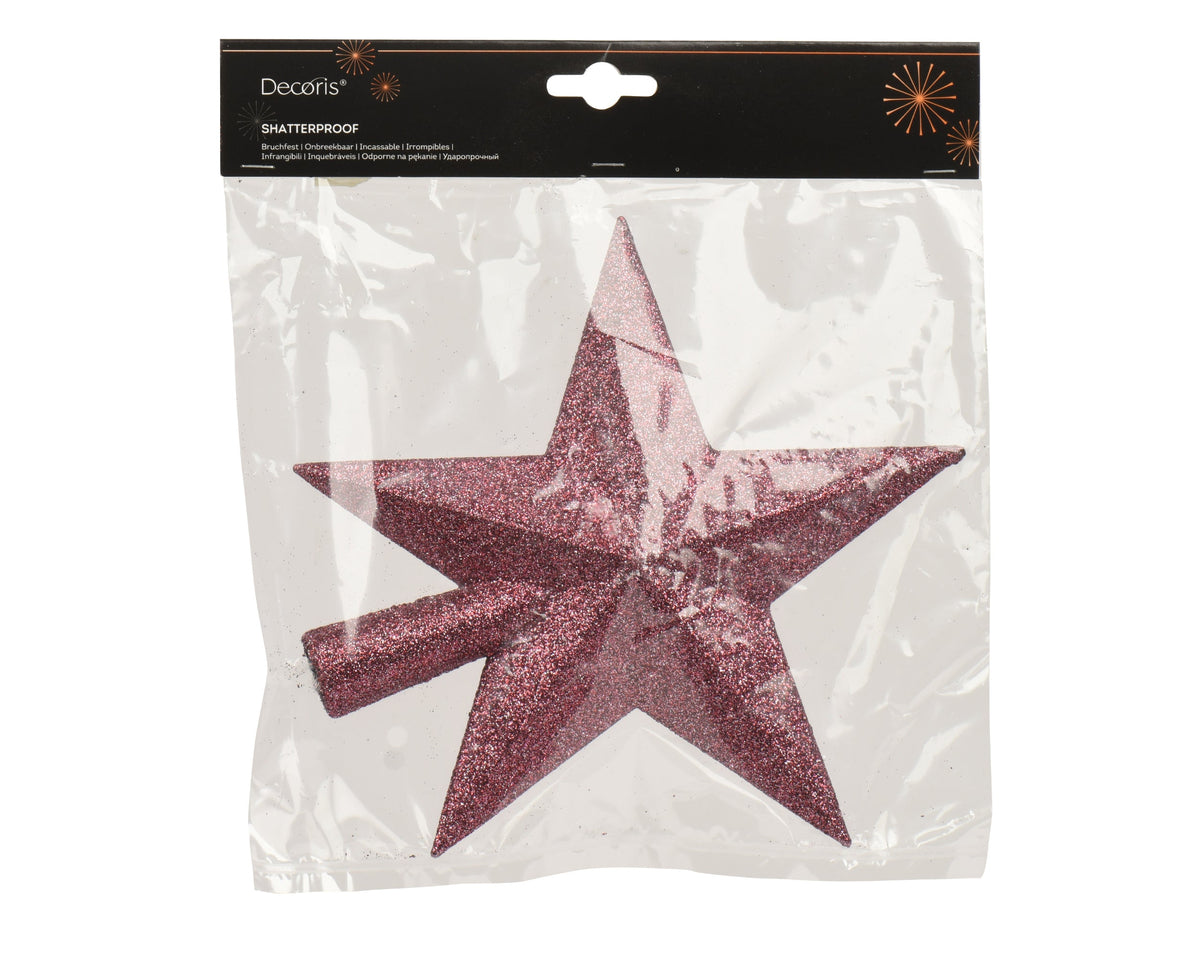piek polystyreen glitter donker roze l.4.2cm x w.19cm x h.19cm