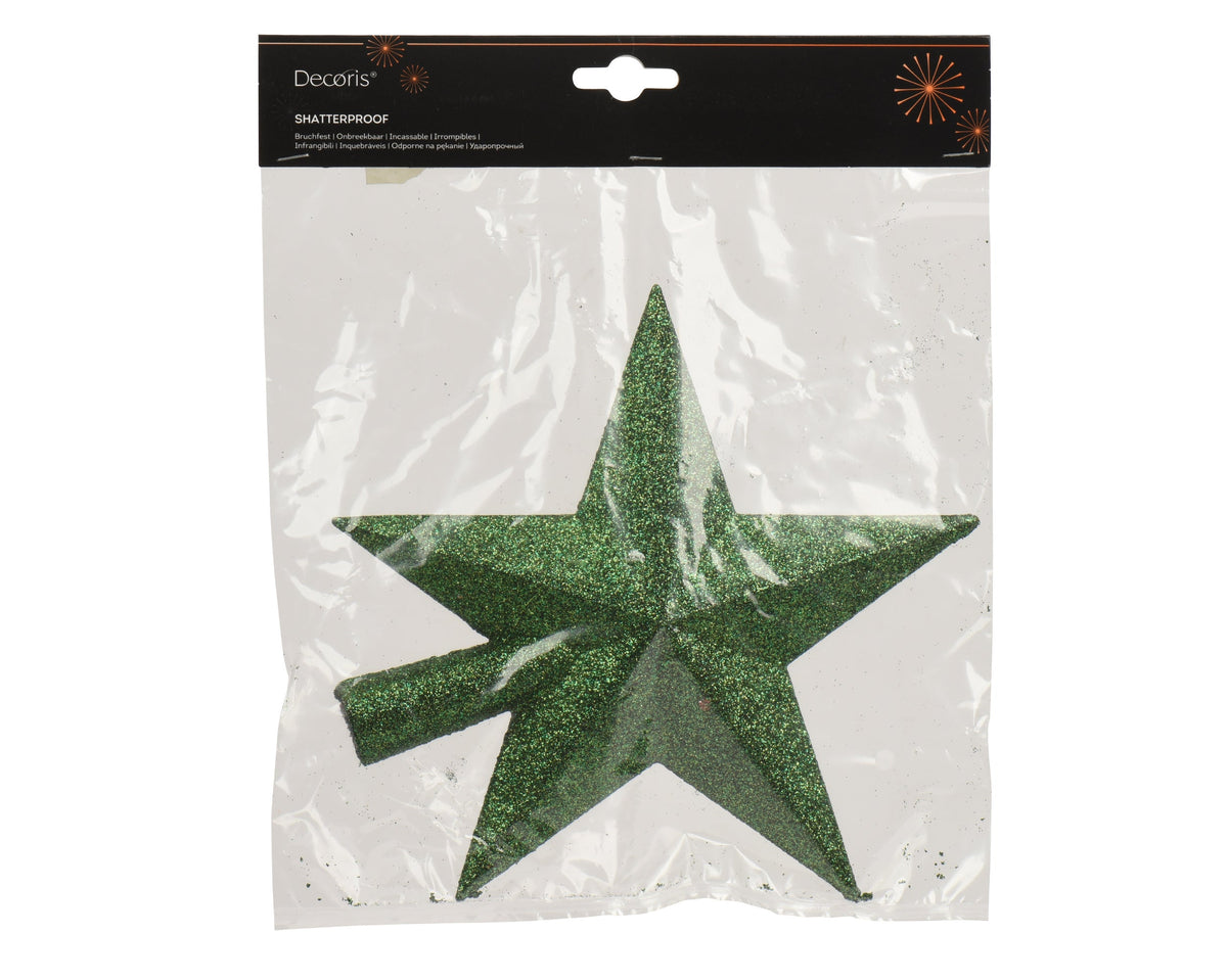 piek polystyreen glitter jolly groen l.4.2cm x w.19cm x h.19cm