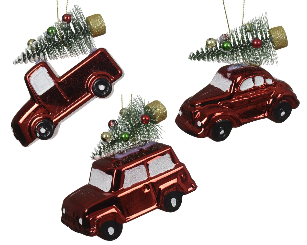 auto plastic sh 3ass rood/kleur(en) l.10cm x w.5.5cm x h.9cm