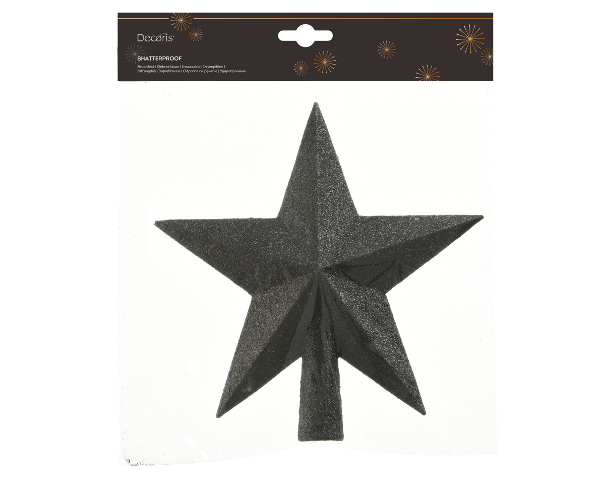 piek polystyreen glitter zwart l.4.2cm x w.19cm x h.19cm