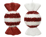 snoep foam 2col ass rood/wit l.7cm x w.7cm x h.15cm