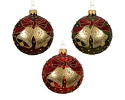 kerstbal glas shiny xmas bells 3col ass assortie d.8cm