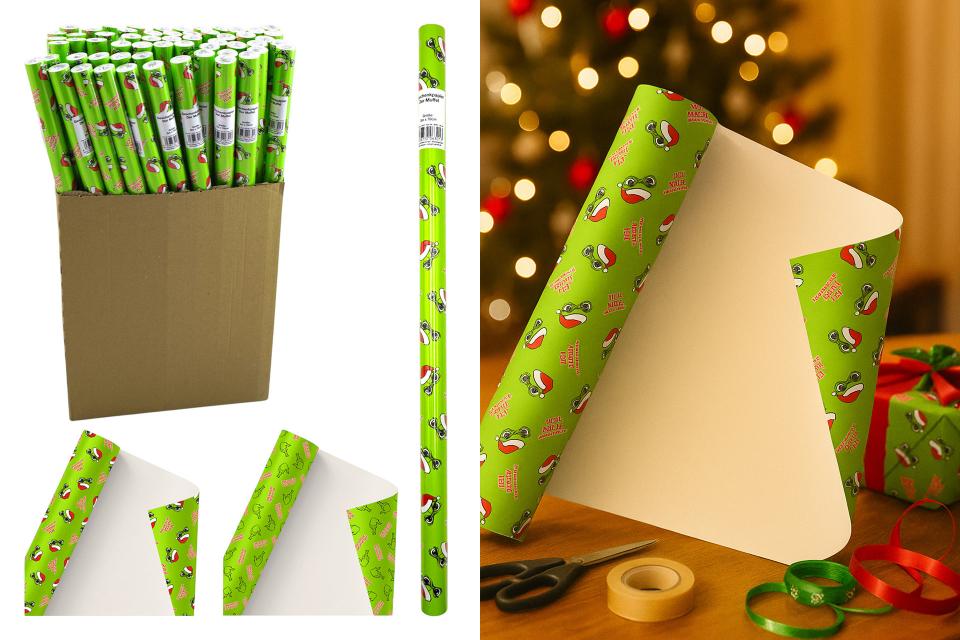 geschenkpapier "festtags-muffel" 2mx0,7m, 2 designs