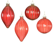kerstballen glas transparent w glitter lines 4ass assortie d.8cm