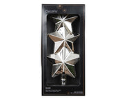 piek glas shiny with silver glitter lines zilver l.11cm x w.4.5cm x h.27cm