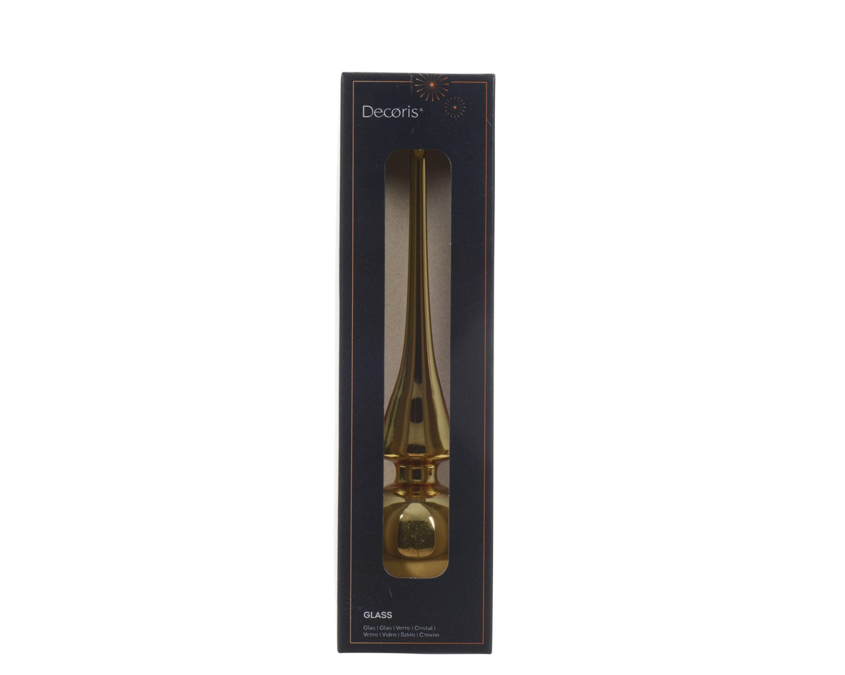 piek glas shiny licht goud d.6cm x h.26cm