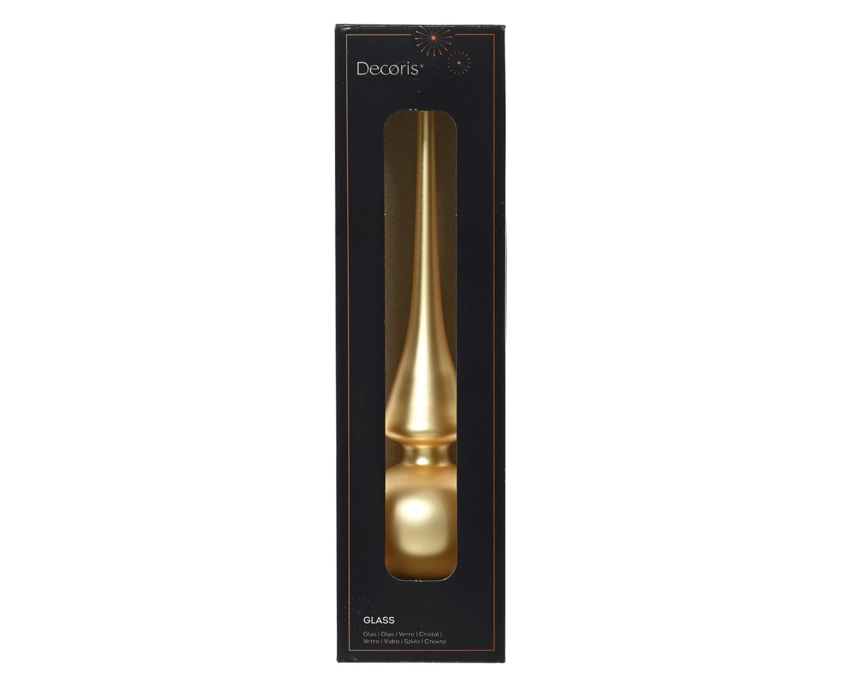 piek glas matt licht goud d.6cm x h.26cm
