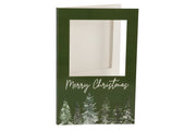 gift tile card merry christmas green 21x14x1cm