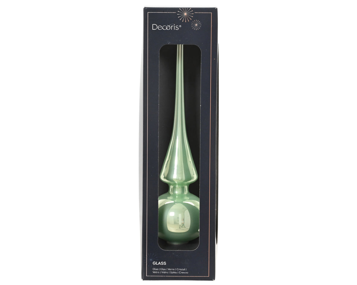 piek glas enamel mintgroen d.6cm x h.26cm