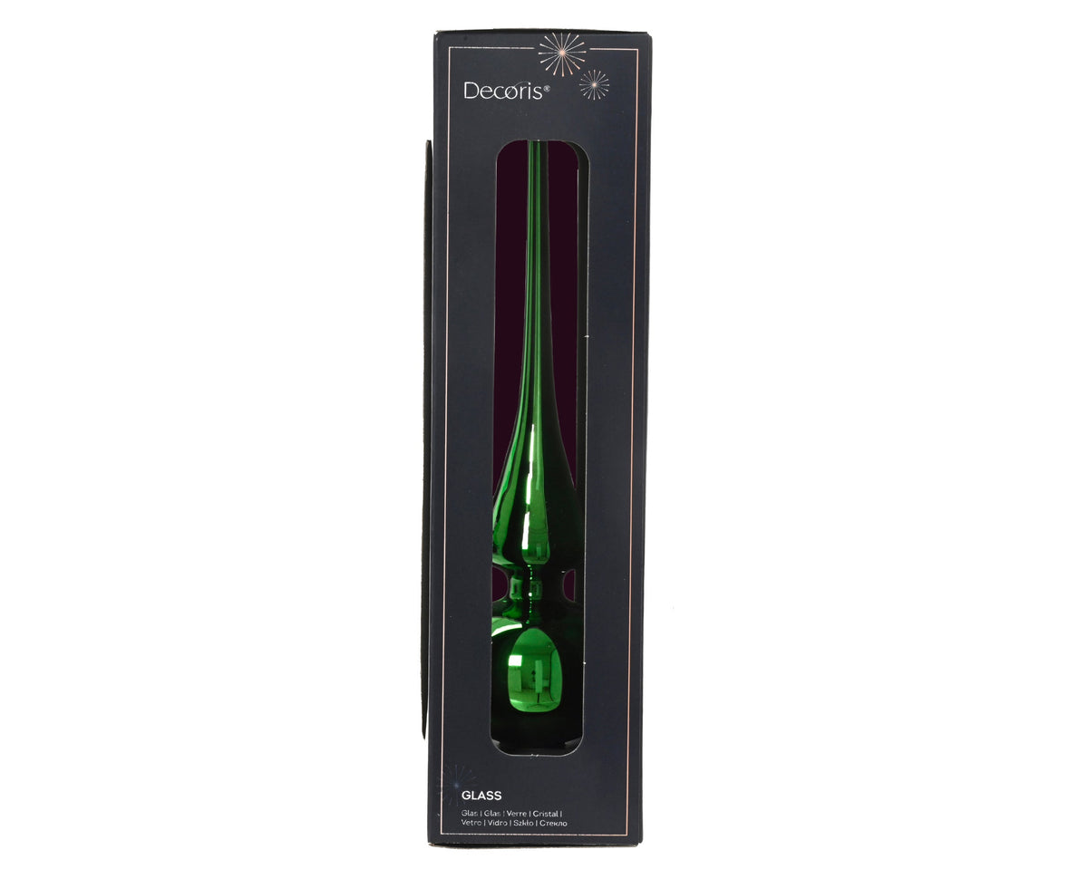 piek glas shiny jolly groen d.6cm x h.26cm