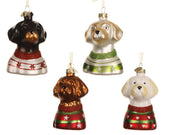 hond glas 4ass assortie l.6.1cm x w.5.1cm x h.8.8cm