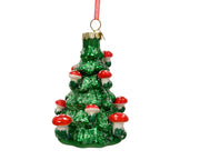 boom glas shiny with berries jolly groen l.7.5cm x w.7.6cm x h.10.3cm