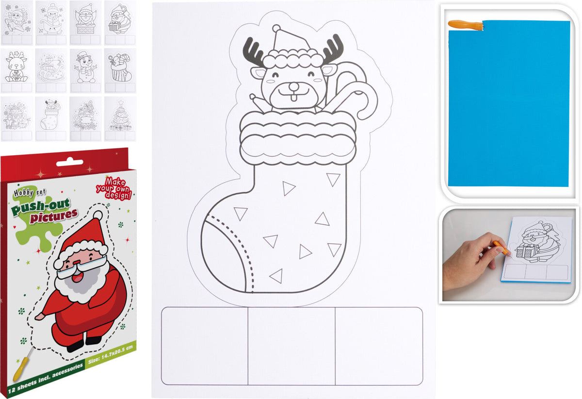 prik patronen kerst 12sts