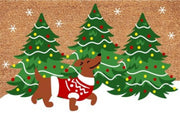 deurmat christmas dog 39x59cm