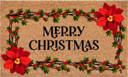 deurmat merry christmas wreath 39x59cm