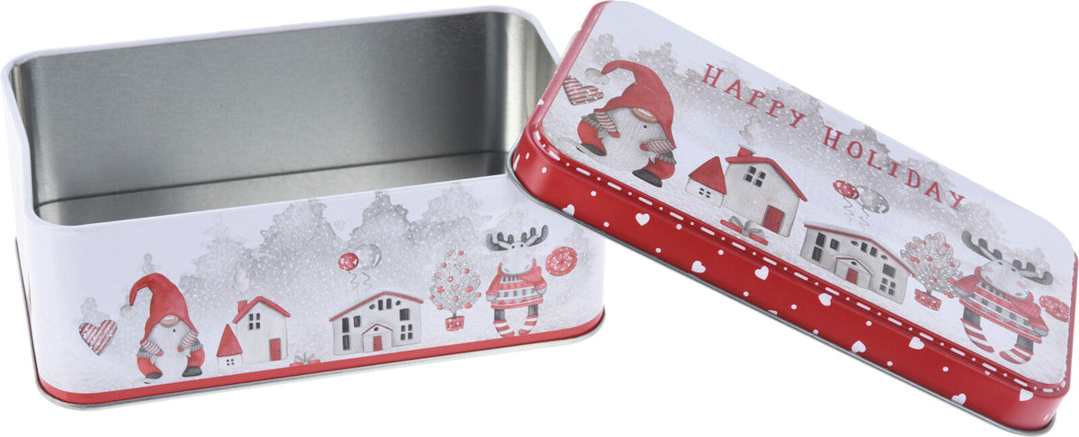 voorraadblik rechthoekig 160x100x60mm kerst design